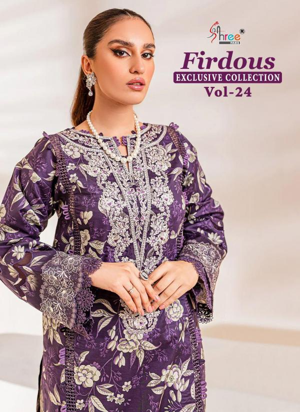 Shree Firdous Exclusive Collection Vol 24  Cotton Pakistani Suits Collection